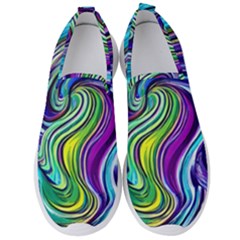 Waves Of Color Men s Slip On Sneakers by GardenOfOphir