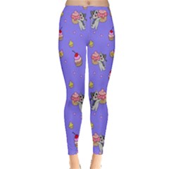 Art Pattern Design Seamless Scrapbooking Inside Out Leggings