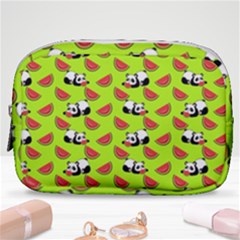Watermelon Panda Background Wallpaper Make Up Pouch (small)