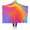 Liquid Art Pattern Wearable Blanket View2