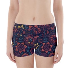 Flower Art Drawing Painting Spring Boyleg Bikini Wrap Bottoms by Jancukart