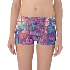 Fantasy Magic Magical Wizard Reversible Boyleg Bikini Bottoms by Jancukart