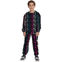 Pattern 48 Kids  Sweatshirt Set by GardenOfOphir