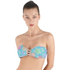 Jellyfish Animal Translucent Twist Bandeau Bikini Top by Semog4