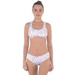 Background Pattern Texture Design Criss Cross Bikini Set