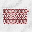 Red Pretzel Illustrations Pattern Canvas Cosmetic Bag (Large) View2
