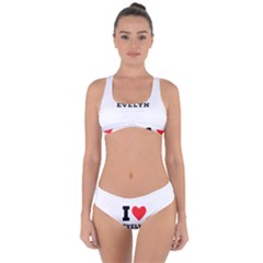 I Love Evelyn Criss Cross Bikini Set