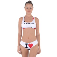 I Love Andrea Criss Cross Bikini Set