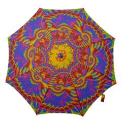 Colorful Spiral Abstract Swirl Twirl Art Pattern Hook Handle Umbrellas (small) by Jancukart