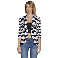 Pattern 361 Women s 3/4 Sleeve Ruffle Edge Open Front Jacket by GardenOfOphir