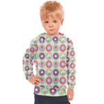 Chic Floral Pattern Kids  Hooded Pullover