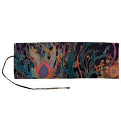 Ai Generated Trees Forest Mystical Forest Nature Roll Up Canvas Pencil Holder (m) by Ravend
