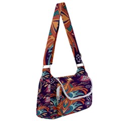 Ornamental Patterns Abstract Flower Pattern Purple Multipack Bag