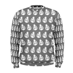 Ladybug Vector Geometric Tile Pattern Men s Sweatshirt by GardenOfOphir