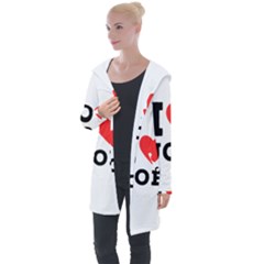 I Love Joe Longline Hooded Cardigan by ilovewhateva