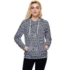Abstract-0025 Women s Lightweight Drawstring Hoodie