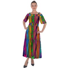 Dancing Shoulder Straps Boho Maxi Dress 