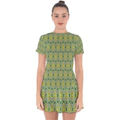 Leaf - 02 Drop Hem Mini Chiffon Dress