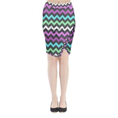Chevron Pattern Gifts Midi Wrap Pencil Skirt by GardenOfOphir