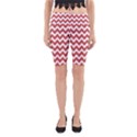 Coral Chevron Pattern Gifts Yoga Cropped Leggings View1