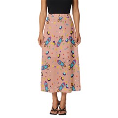 Rocket-ships Classic Midi Chiffon Skirt by nateshop