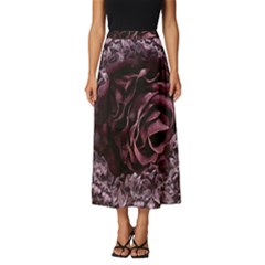 Rose Mandala Classic Midi Chiffon Skirt by MRNStudios