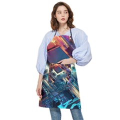 Ai Generated Motherboard City Technology Tech Cpu Pocket Apron
