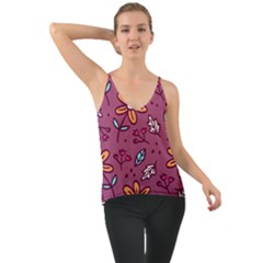Flowers Petals Leaves Foliage Chiffon Cami by Ravend