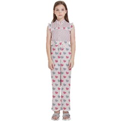 Background-101 Kids  Sleeveless Ruffle Edge Band Collar Chiffon One Piece