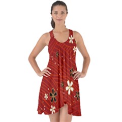 Flowers-106 Show Some Back Chiffon Dress