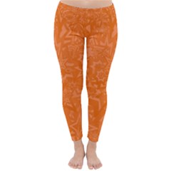 Orange-chaotic Classic Winter Leggings