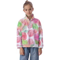 Roses-50 Kids  Half Zip Hoodie