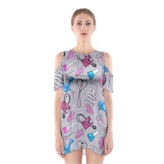 Medicine Shoulder Cutout One Piece Dress by SychEva