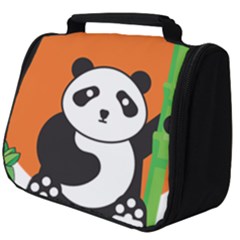 Panda Animal Orange Sun Nature Full Print Travel Pouch (big) by Semog4