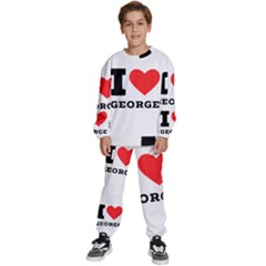 I Love George Kids  Sweatshirt Set by ilovewhateva