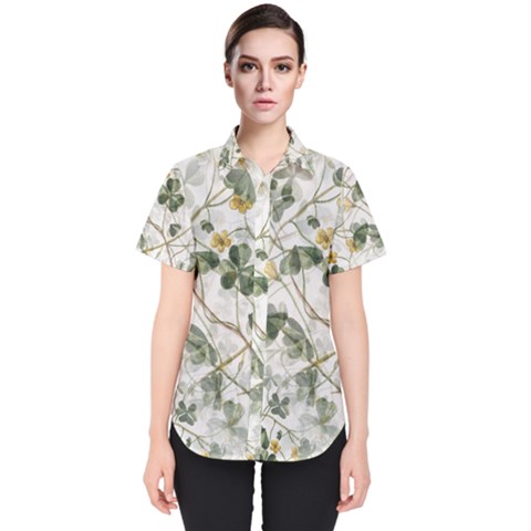Leaves-142 Women s Short Sleeve Shirt by nateshop
