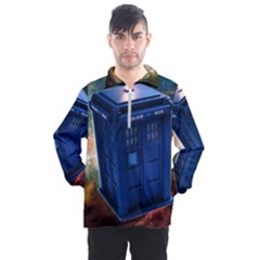 The Police Box Tardis Time Travel Device Used Doctor Who Men s Half Zip Pullover by Semog4