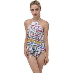 Writing Author Motivation Words Go With The Flow One Piece Swimsuit by Semog4