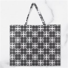 Pattern-vector-halftone-wallpaper Zipper Large Tote Bag