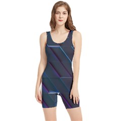 Glass-scifi-violet-ultraviolet Women s Wrestling Singlet by Semog4