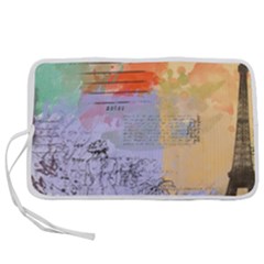 Scrapbook Paris Vintage France Pen Storage Case (m)