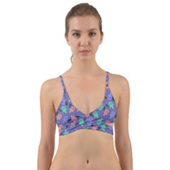 Nail Polish Wrap Around Bikini Top by SychEva