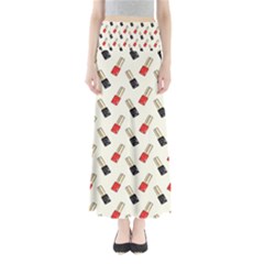 Nail Manicure Full Length Maxi Skirt