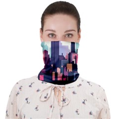 New York Skyline Cityscape Nyc New York City Landmark Face Covering Bandana (adult)