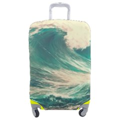 Storm Tsunami Waves Ocean Sea Nautical Nature 2 Luggage Cover (medium) by Jancukart