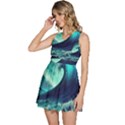 Waves Ocean Sea Tsunami Nautical Sleeveless High Waist Mini Dress View2
