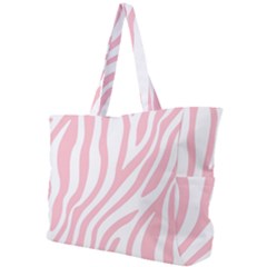Pink Zebra Vibes Animal Print  Simple Shoulder Bag by ConteMonfrey
