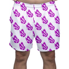 Purple Butterflies On Their Own Way  Men s Shorts