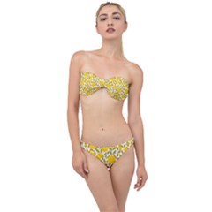 Blue Flowers On The Wall   Classic Bandeau Bikini Set by ConteMonfrey