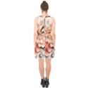 Sakura Flowers Flower Pink Blossom Spring Halter Collar Waist Tie Chiffon Dress View2